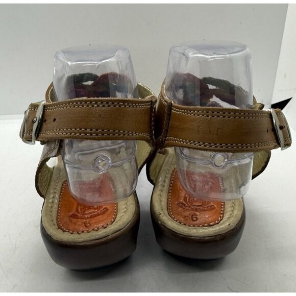 Authentic Mexican Huaraches Women's Sz 9 Multicolor Leather Shoes Sandals Buckle - Picture 4 of 8